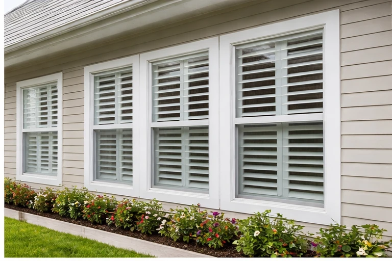 Window shutters installed in homes and commercial buildings for privacy and security